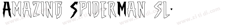 Amazing SpiderMan sl字体转换